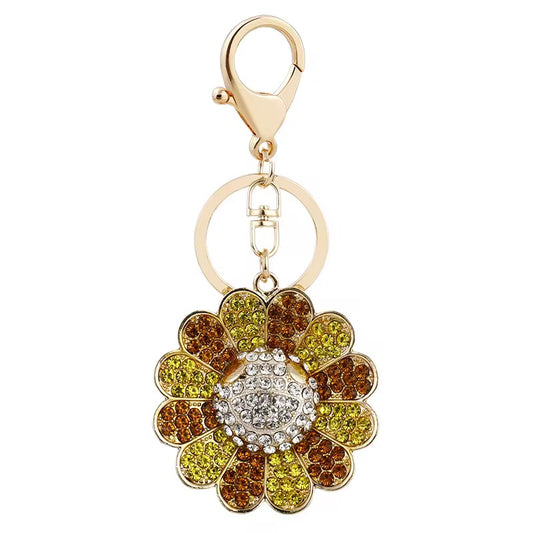 Flower bomb bag charm